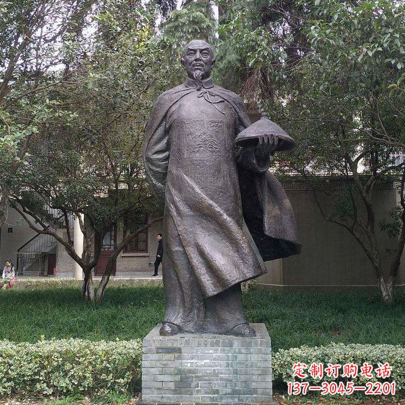 辽宁传承晚清民族英雄林则徐精铸雕塑