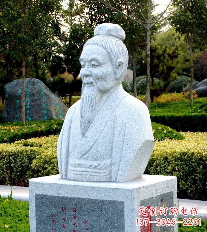 辽宁以历史名人头像捕捉历史文脉——由中领雕塑定制的王献之石雕头像