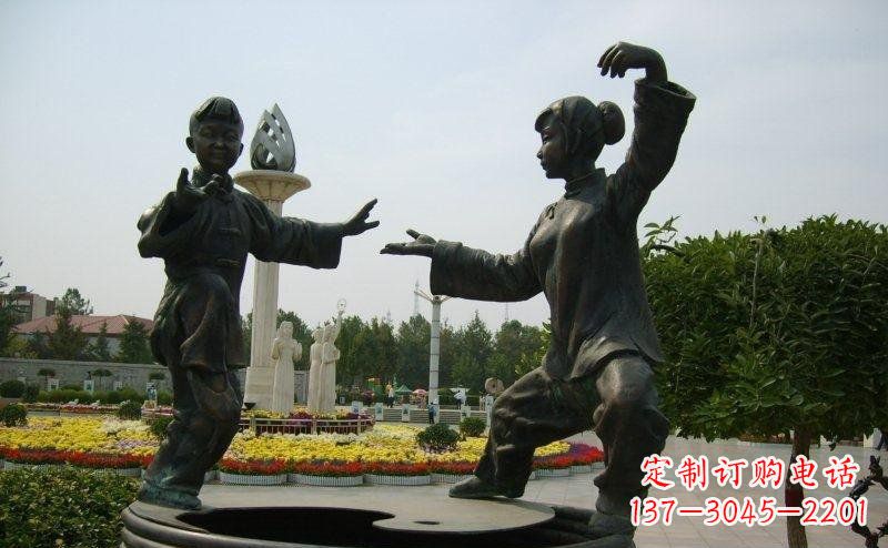 辽宁艺术精灵传统太极拳铜雕