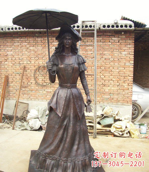 辽宁中领雕塑西洋美女人物铜雕