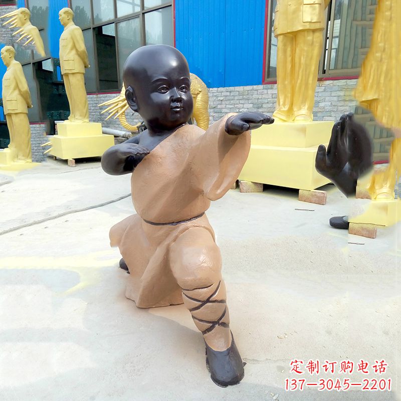 辽宁传承传统文化的绝佳礼品——“功夫小和尚”雕塑