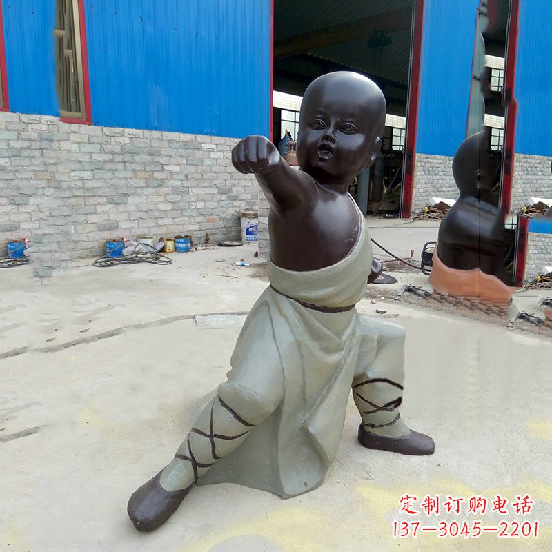 辽宁精致和尚铜雕塑