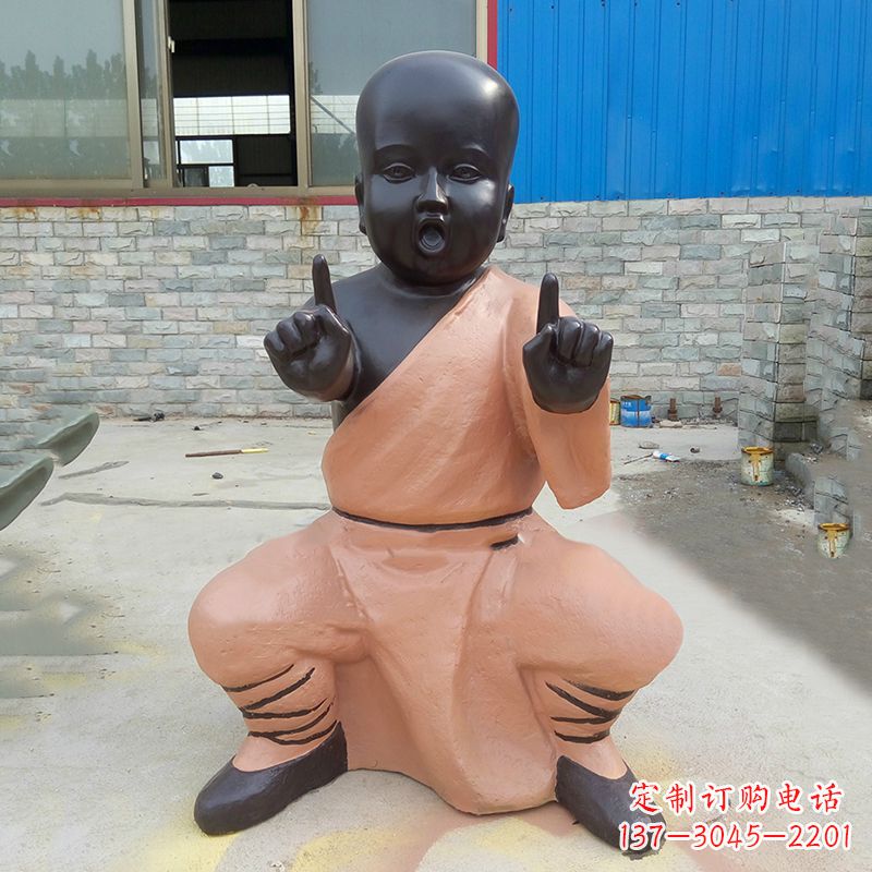 辽宁铜雕功夫小和尚