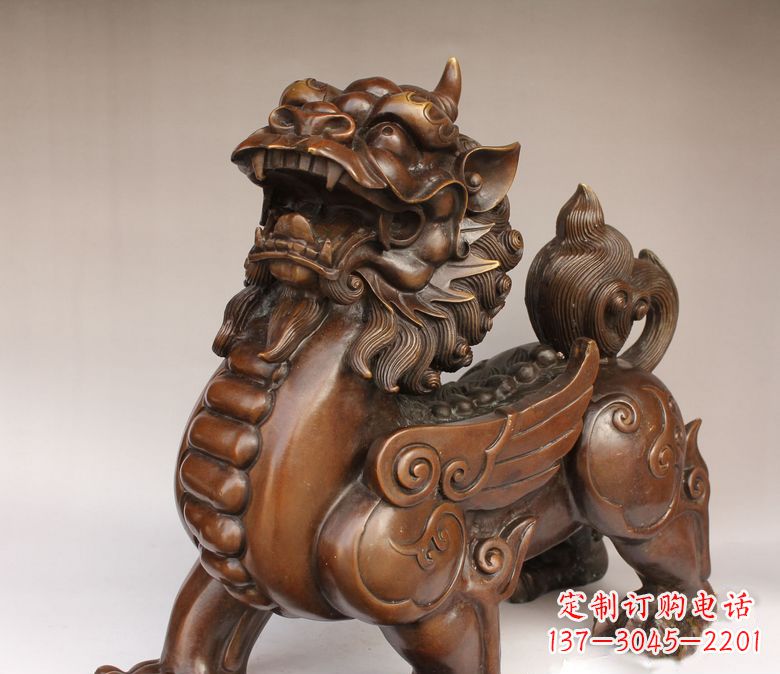 辽宁古代神兽貔貅铜雕