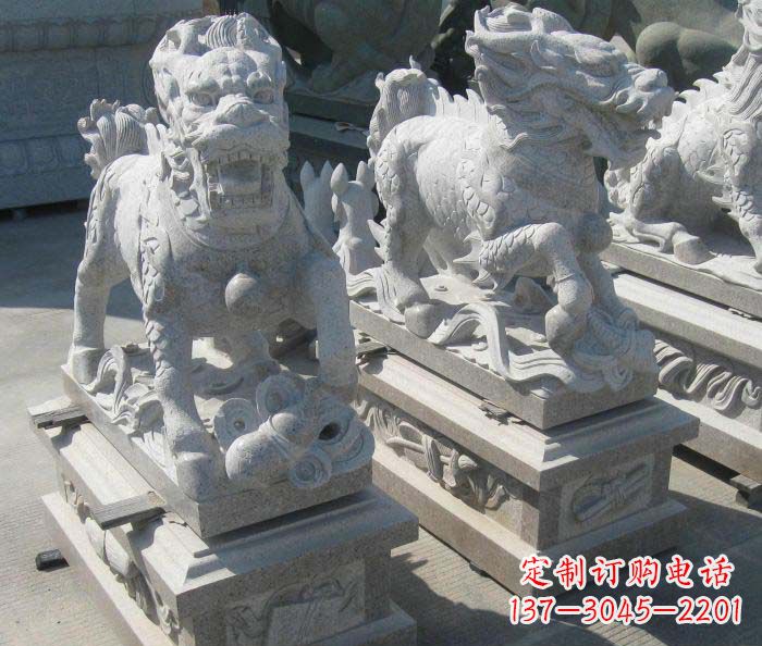 辽宁优质古代神兽麒麟石雕