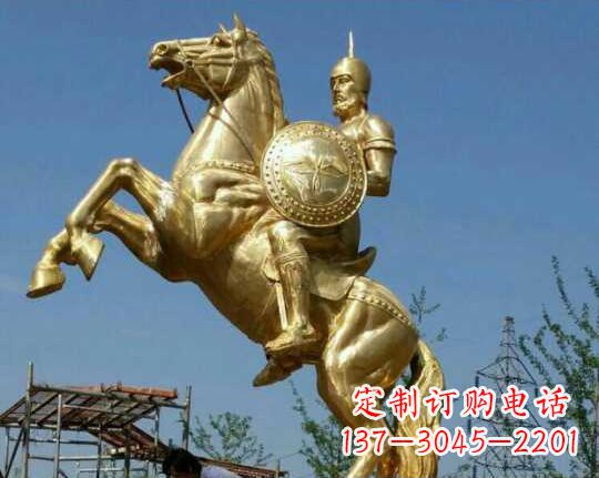 辽宁古罗马战士骑马铜雕——让你呈现最传统的骑士风采