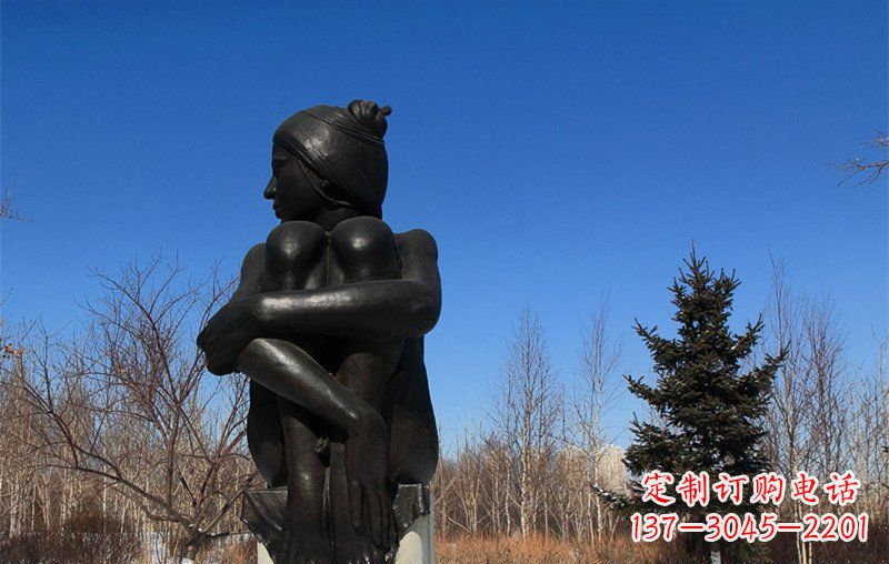 辽宁浪漫优雅的女孩铜雕