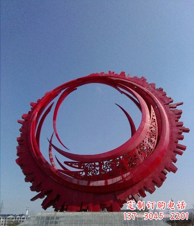 辽宁精致而又引人注目的不锈钢齿轮雕塑