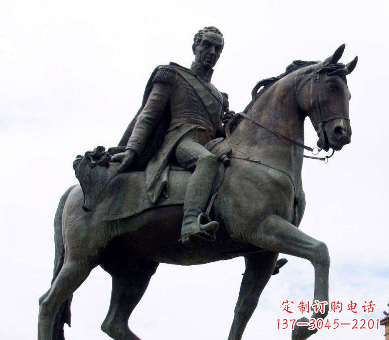 辽宁中领雕塑:西方风格骑马铜雕