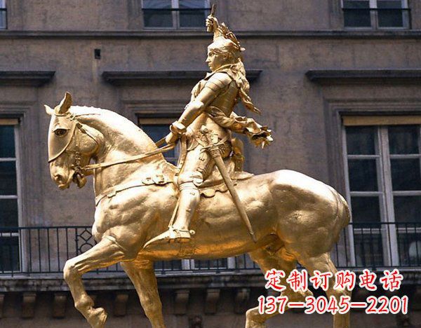 辽宁中领雕塑:高端骑马凯撒雕塑