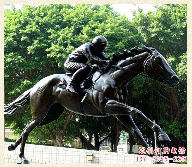 辽宁精致骑马铜雕,把自然艺术带入生活