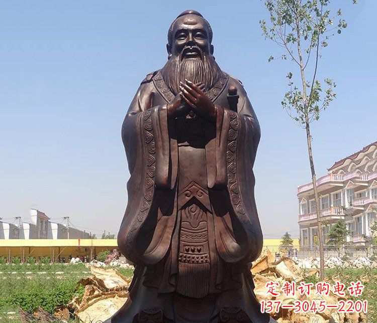 辽宁精美的纪念孔子雕像,珍藏中华文化精髓