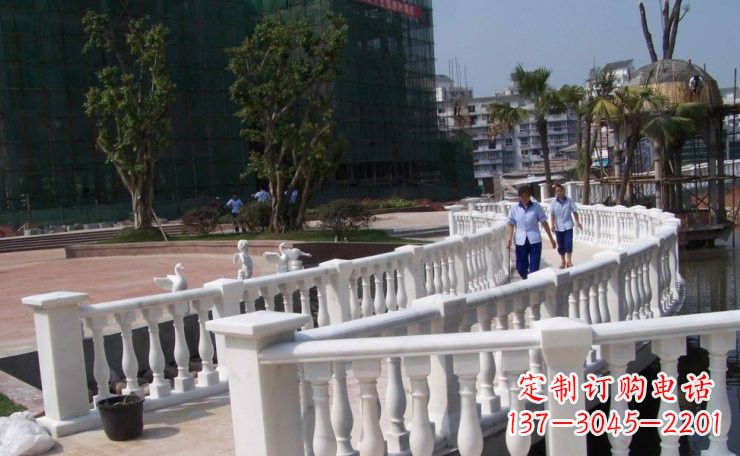 辽宁美轮美奂的汉白玉欧式栏杆雕塑