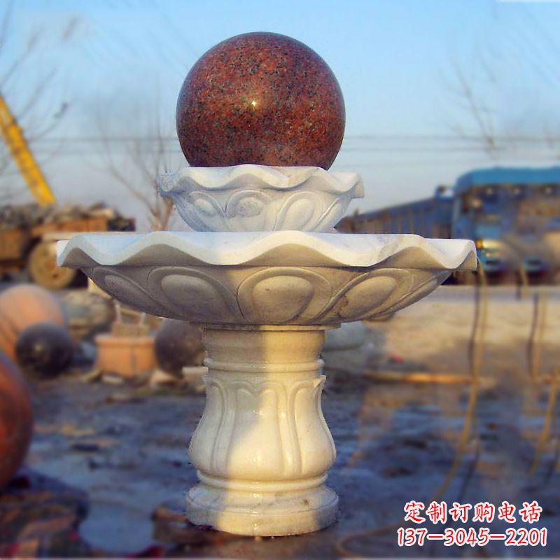 辽宁全新技艺!汉白玉石风水球雕塑,蕴藏吉祥能量