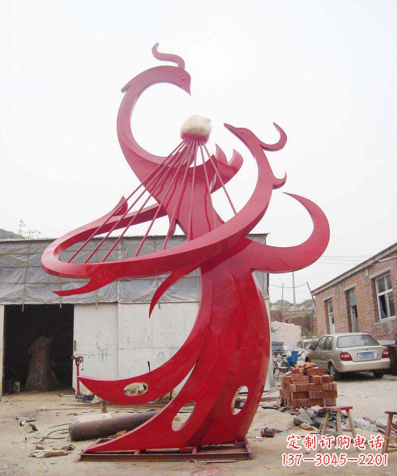 辽宁高质量的不锈钢凤凰雕塑