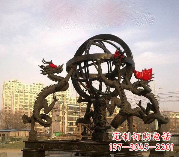 辽宁浑天仪铜雕:以精湛的手工雕刻出活生生的精美作品