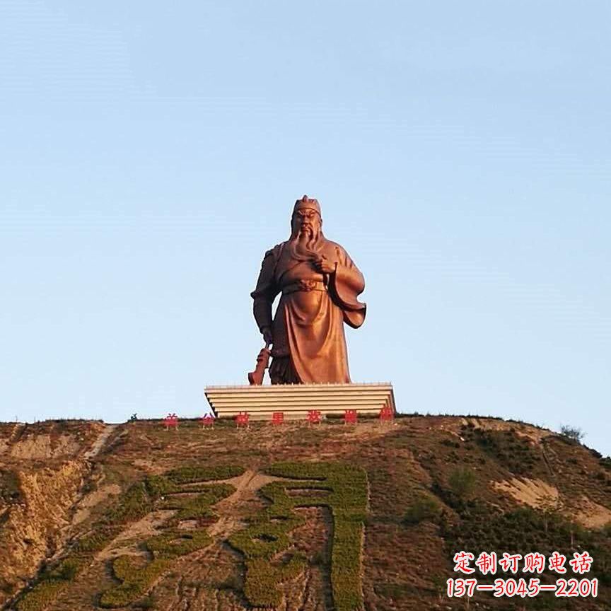 辽宁中领雕塑精心打造的历史名将关公雕像