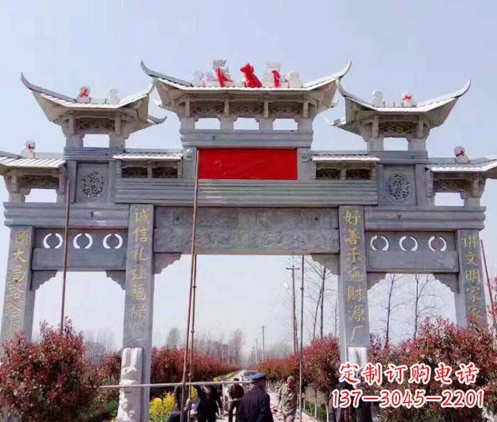 辽宁传承经典,尊崇古风:牌坊石雕