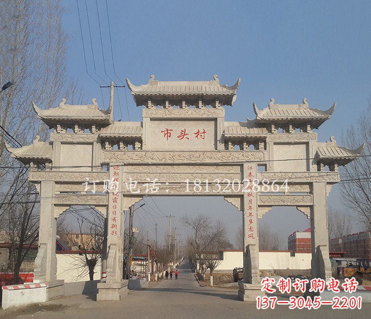 辽宁景区三门七楼石雕牌坊——精美绝伦的牌坊雕塑