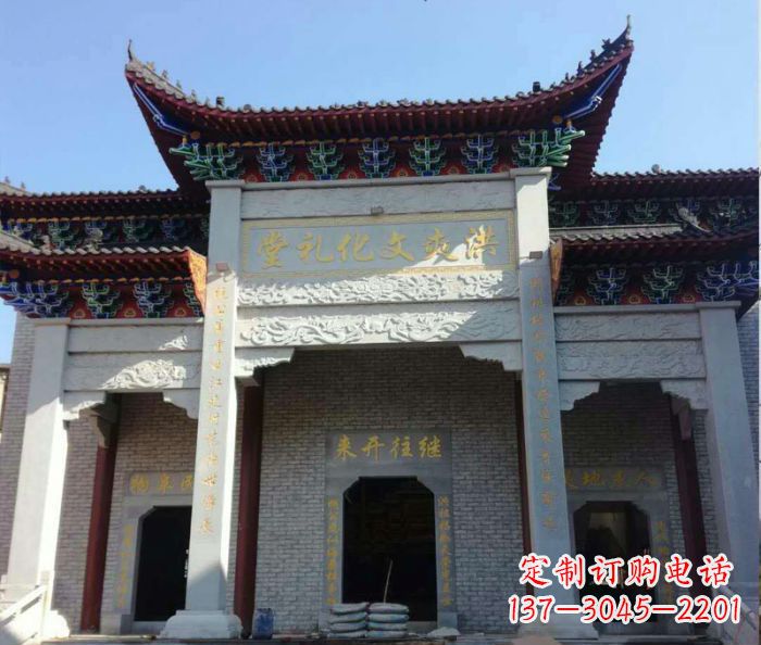辽宁景区三门石雕牌楼,精美绝伦的艺术之作