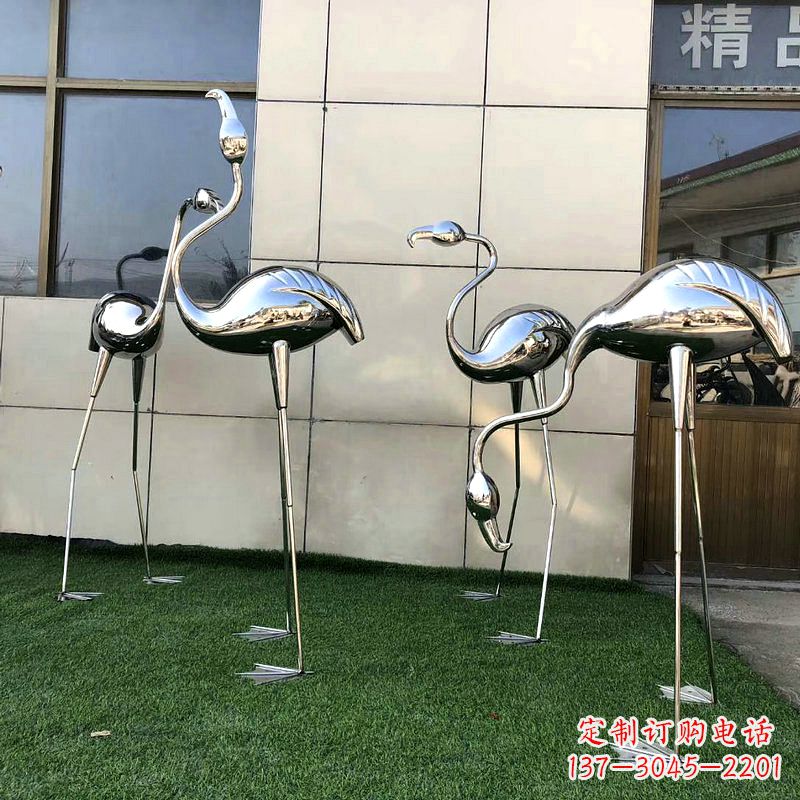 辽宁镜面火烈鸟不锈钢雕塑