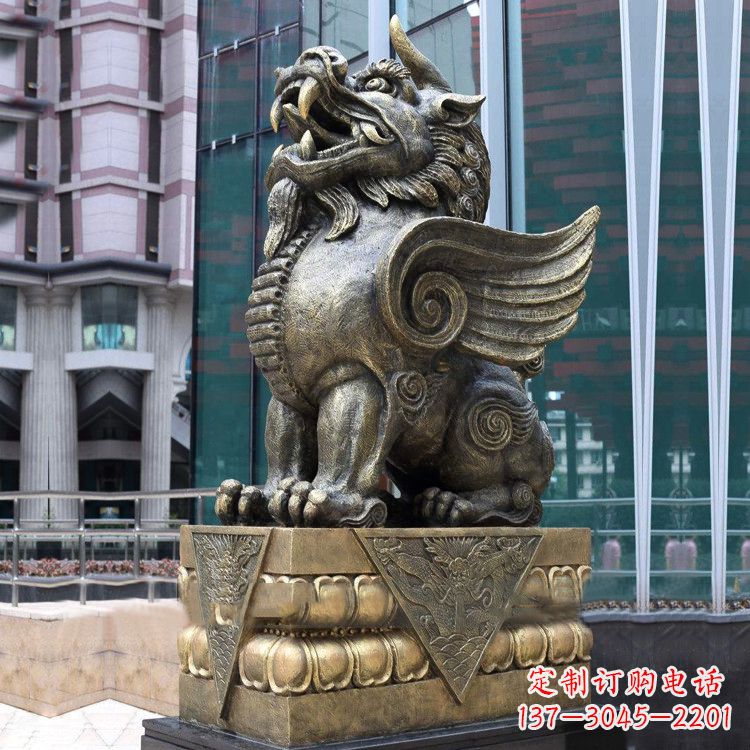 辽宁享受艺术的迷人之美:貔貅铜雕