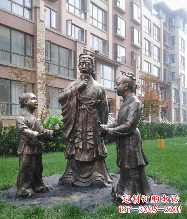 辽宁中领雕塑：让梨中古代人物雕塑定制服务