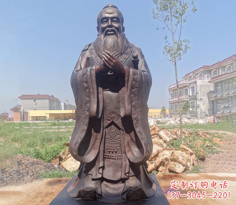 辽宁拥有历史传承的孔子铜雕