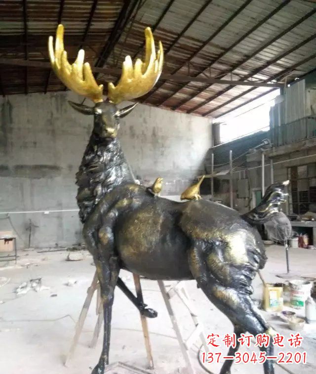 辽宁精美羚羊铜雕,打造您独一无二的家居装饰
