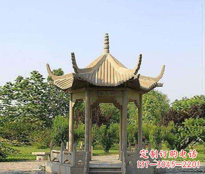 辽宁六角凉亭雕塑:精致而经典