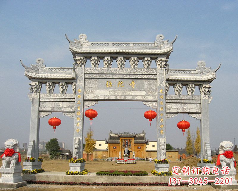 辽宁特色石雕牌坊,用心雕就是一种艺术