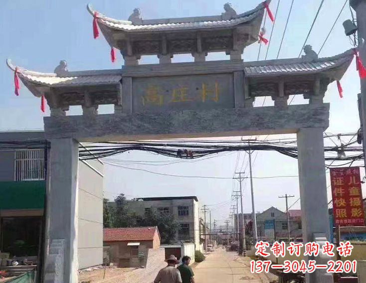 辽宁牌楼石雕塑,为家庭装饰带来精致灵动