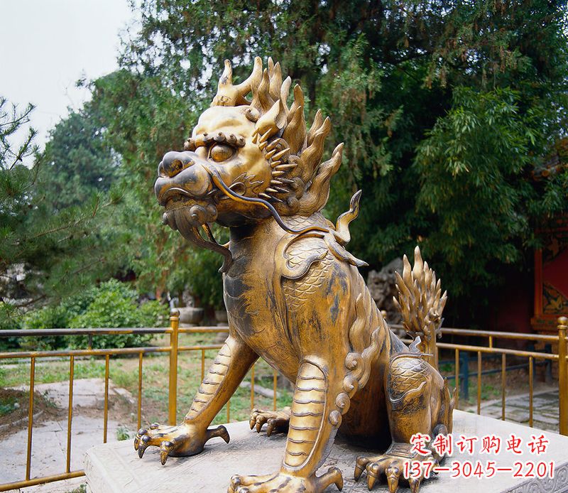 辽宁精美雕刻,令人叹为观止的麒麟铸铜雕塑