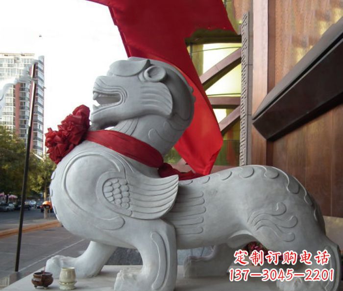 辽宁中领雕塑的貔貅石雕,祈福安康守护您的家