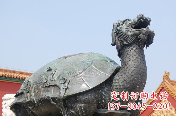 辽宁青铜龙龟寺庙神兽铜雕