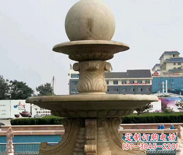 辽宁引领时尚的砂岩大型喷泉雕塑