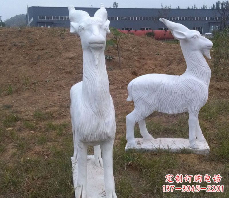 辽宁石雕羊动物雕塑