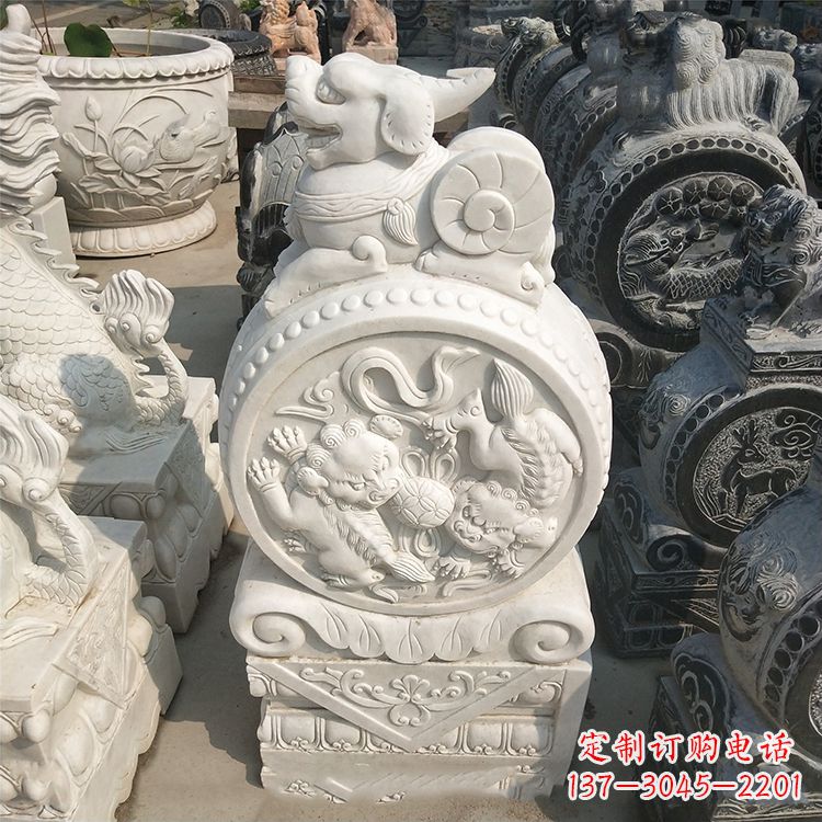 辽宁石门墩石雕
