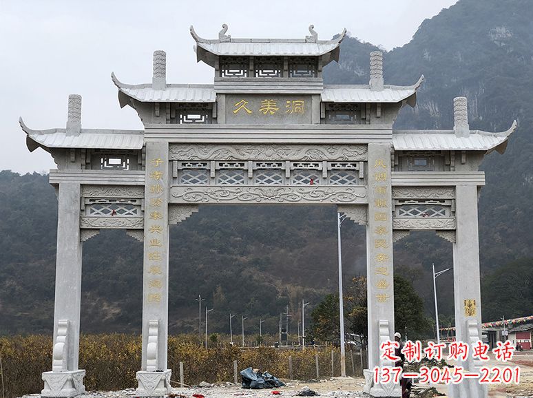 辽宁石牌坊 石雕