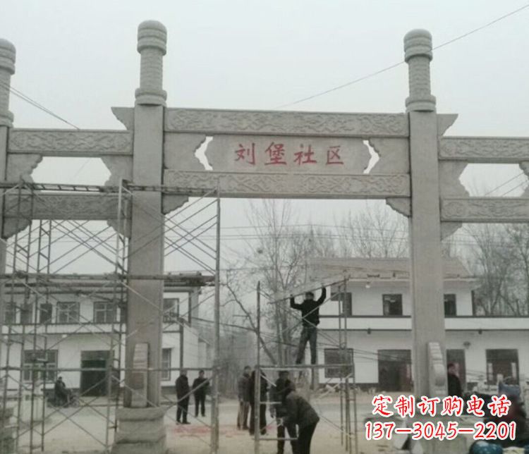 辽宁石牌坊道路石雕