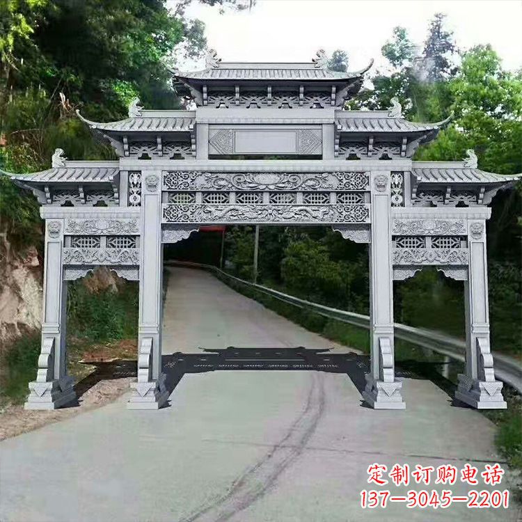 辽宁石牌楼青石牌坊