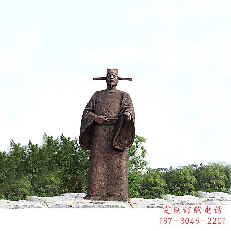 辽宁世界法医学鼻祖纯铜宋慈公园景区终归历史名人雕像