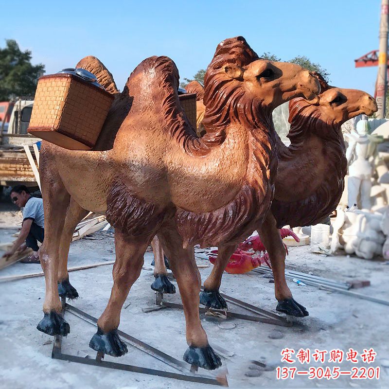 辽宁丝绸之路仿真骆驼雕塑