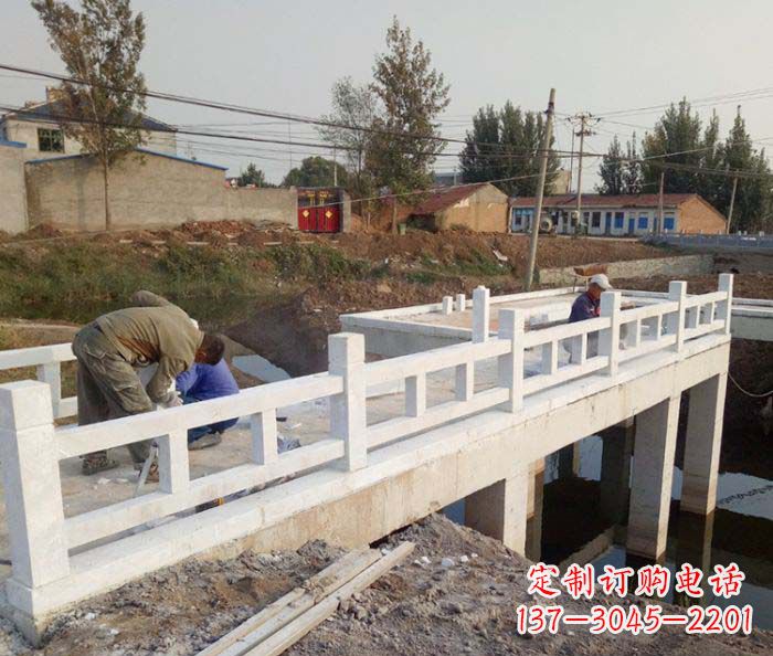辽宁寺庙景观汉白玉栏板石雕