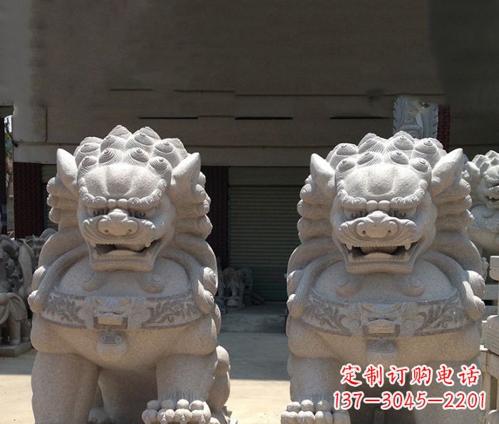 辽宁寺庙景观仿古镇宅石狮子