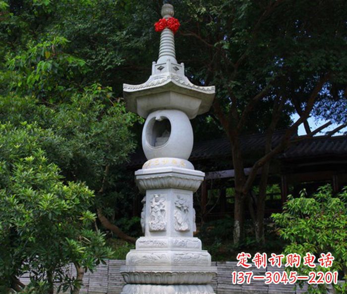 辽宁寺庙景观舍利塔石雕 (2)