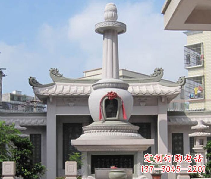 辽宁寺庙景观舍利塔石雕 (4)