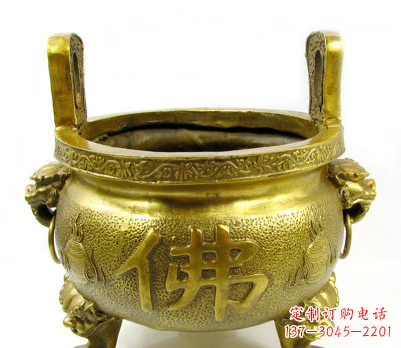 辽宁寺庙香炉铜雕 (6)