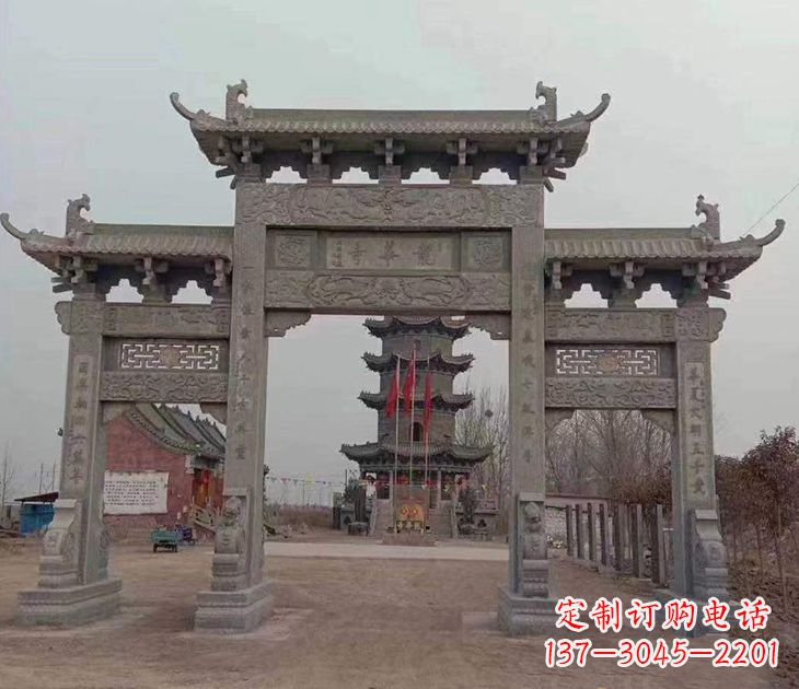 辽宁寺院石牌坊