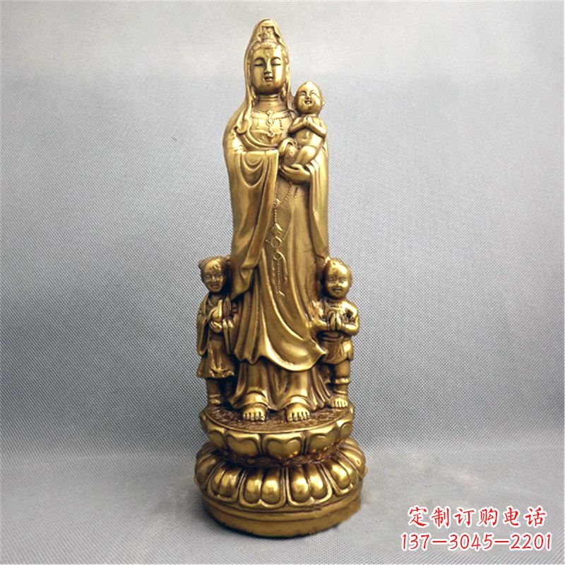 辽宁送子观音纯铜雕塑